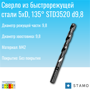 {{photo.Alt || photo.Description || 'Сверло STAMO STD3520 d9,8'}}